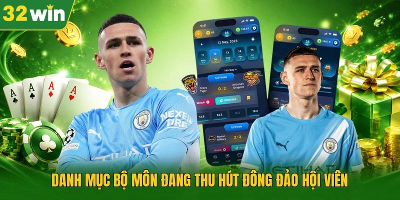 Danh mục bộ môn đang thu hút đông đảo hội viên